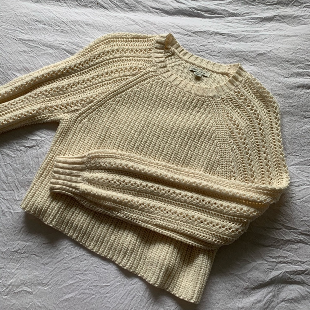 AMERICAN EAGLE Cropped Pullover Knitted Sweater